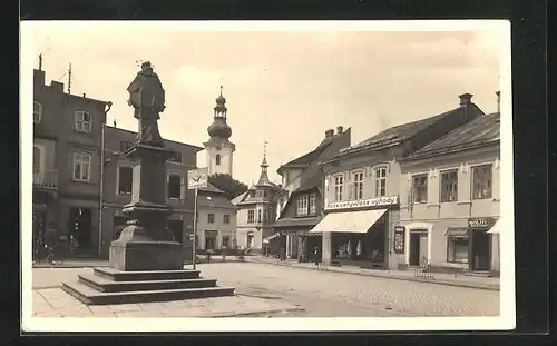 AK Lázne Roznov p. Radh., Námesti