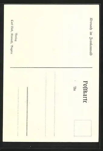 AK Kronach im Frankenwald, Partie am Stadtgraben