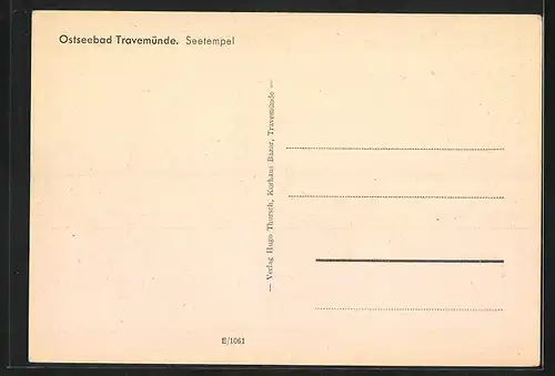 AK Ostseebad Travemünde, Seetempel