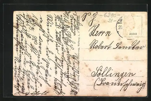 AK Weilburg a. Lahn, Blick von Adolfstrasse