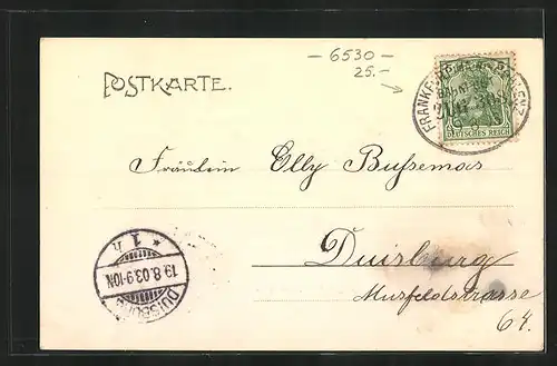 AK Bingen, Totalansicht vom Niederwald