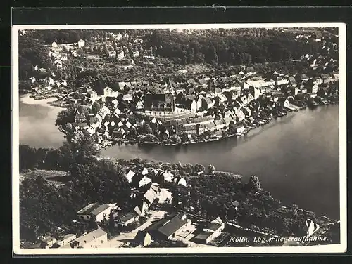 AK Mölln /Lbg., Gesamtansicht vom Flugzeug aus