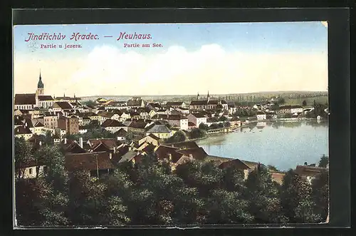 AK Neuhaus / Jindrichuv Hradec, Partie am See