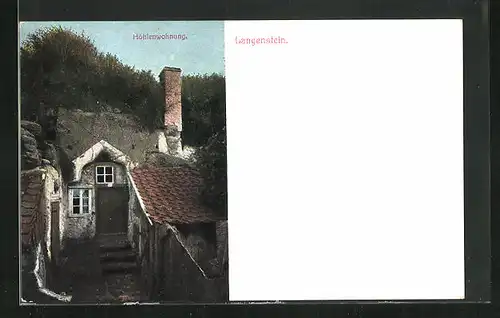 AK Langenstein, Blick zur Höhlenwohnung