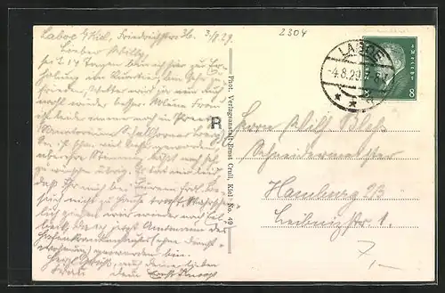 AK Ostseebad Laboe, Promenade und Strand