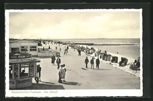 AK Nordseebad Cuxhaven, Urlauber am Strand