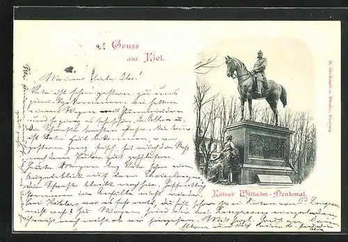 AK Kiel, Kaiser Wilhelm-Denkmal