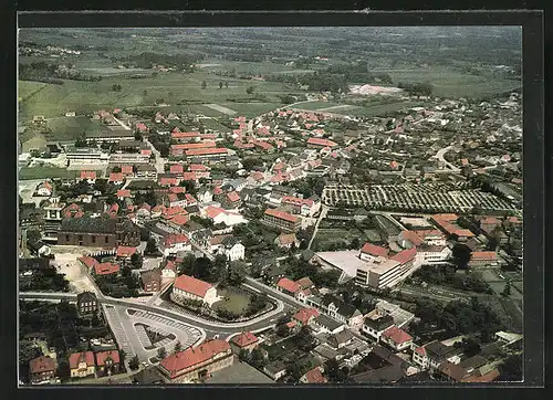 AK Lohne (Oldb.), Totalansicht vom Flugzeug aus