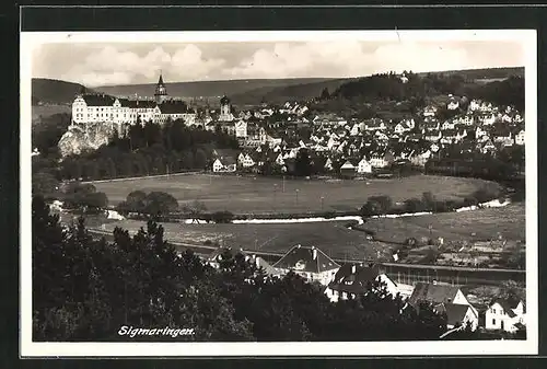 AK Sigmaringen, Generalansicht der Stadt