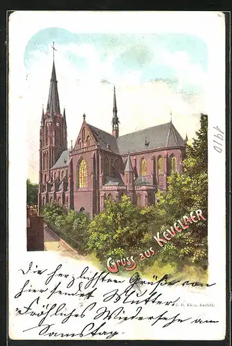 AK Kevelaer, Partie neben der Kirche