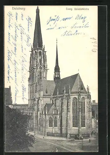 AK Duisburg, an der evangelischen Salvatorkirche