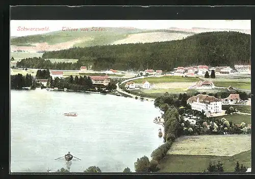 AK Titisee im Schwarzwald, Ortsansicht von Süden