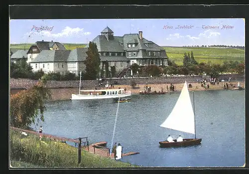 AK Paulsdorf, das Haus Seeblick an der Talsperre Malter