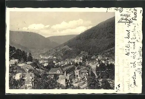 AK Wildbad in Württemberg, Ortstotale im Tal