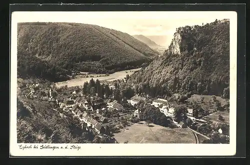 AK Eybach a.d. Steige, Blick auf den kleinen Ort im Tal
