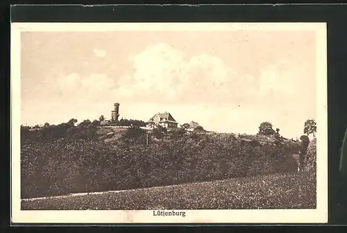 AK Lütjenburg, Blick hinauf zum Bismarckturm
