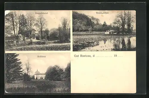 AK Rantzau, Waldgarten, Inspektorat, vor dem Schloss