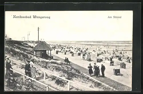 AK Wangeroog, Blick auf den Strand und die Nordsee