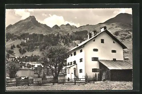 AK Davos, am Heimatmuseum