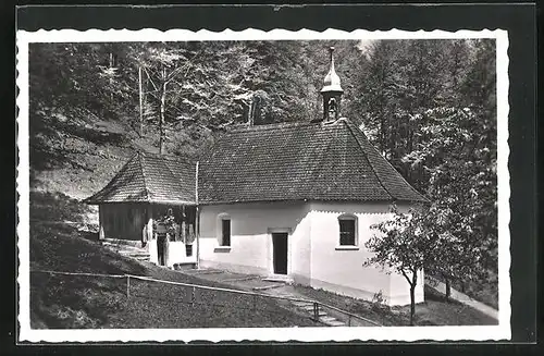 AK Flüeli-Ranft, an der Ranft-Kapelle