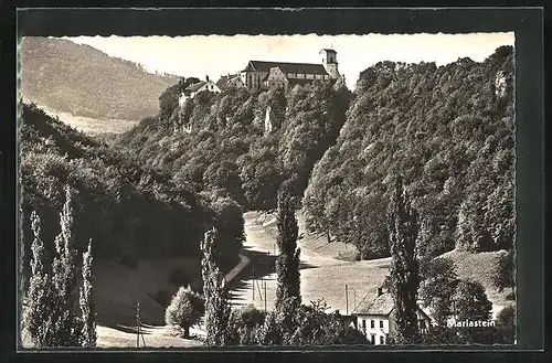 AK Mariastein, Blick zur Kirche auf dem Berg