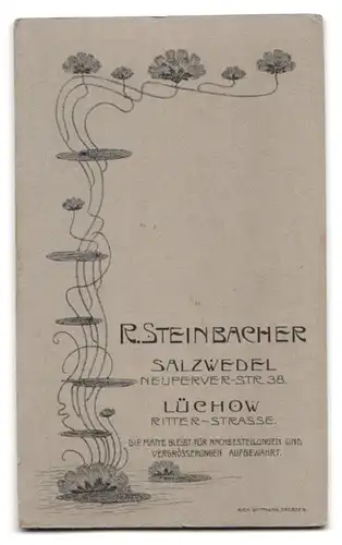 Fotografie R. Steinbacher, Salzwedel, Neuperverstr. 38, Portrait junge Dame in edler Bluse