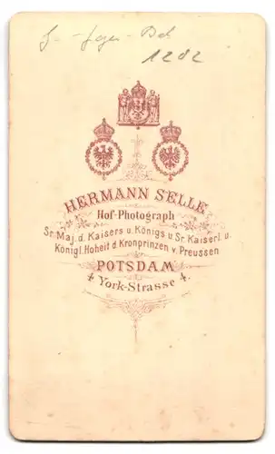 Fotografie H. Selle, Potsdam, Yorkstr. 4, Uffz. Jäger in Uniform