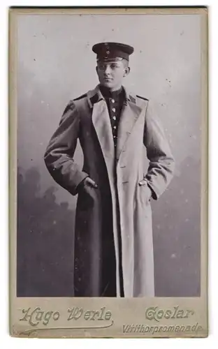 Fotografie Hugo Werle, Goslar, Vitithorpromenade, Jäger in Uniform Rgt. 10