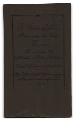 Fotografie E. Unterkeller, Mainz, Rheinstr. 26, Musiker in Uniform mit Schützenschnur & Schwlabennest Rgt. 128
