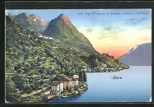 AK S. Mamette, Lago di Lugano, Castello e Val Solda