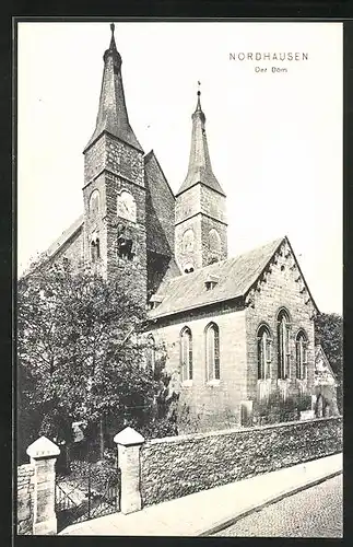 AK Nordhausen, Gesamtansicht vom Dom