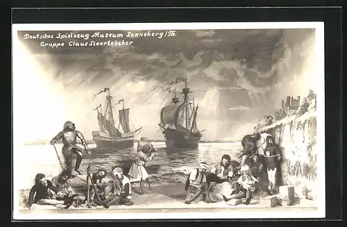 AK Sonneberg, Deutsches Spielzeug Musuem, Gruppe Claus Stoertebeker