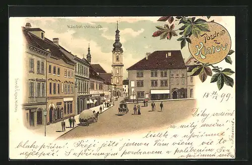 Lithographie Klatov, Námesti s bilou vezi