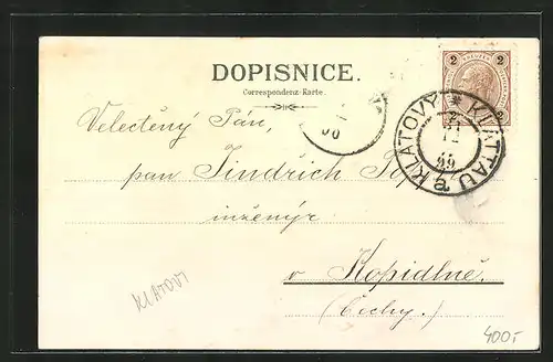 Lithographie Klatov, Námesti s bilou vezi