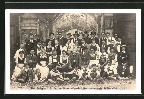 AK Fulpmes, Original Stubaier Bauerntheater, Gruppenfoto