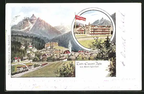 AK Igls, Hotel Iglerhof, Totalansicht