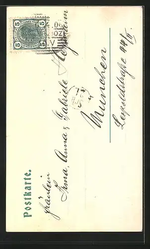 AK Bozen, Strassenblick in die Laubengasse