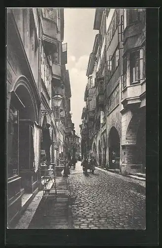 AK Bozen, In der Laubengasse