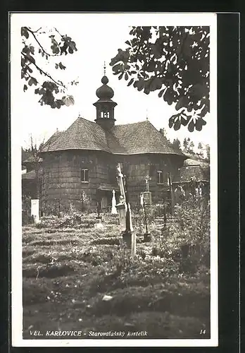AK Vel. Karlovice, Starovalassky kostelik