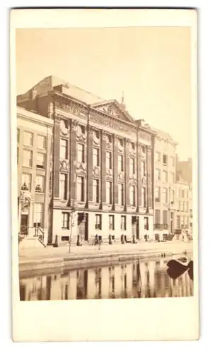 Fotografie A. Jäger, Amsterdam. Watere 110, Ansicht Amsterdam, Blick auf das Ryks Museum am Kloveniersburgwal