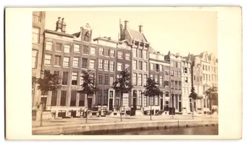 Fotografie A. Jäger, Amsterdam, Water 110, Ansicht Amsterdam, Häuserpartie am Singel