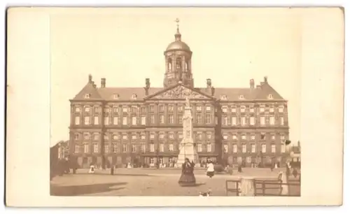 Fotografie unbekannter Fotograf, Ansicht Amsterdam, Königlicher Palast, Paleis op de Dam