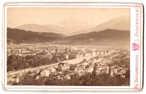 Fotografie Fr. Untersberger, Innsbruck, Ansicht Innsbruck, Blick auf die Stadt