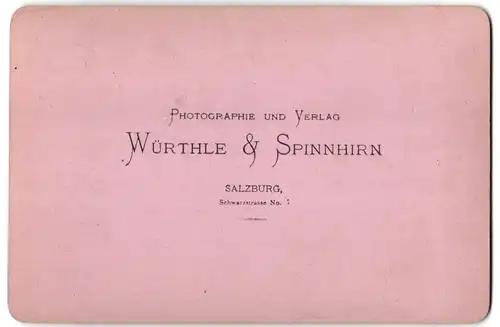 Fotografie Würthle & Spinnhirn, Salzburg, Ansicht Salzburg, Panorama mit Hohensalzburg vom Kapuzinerberg gesehen