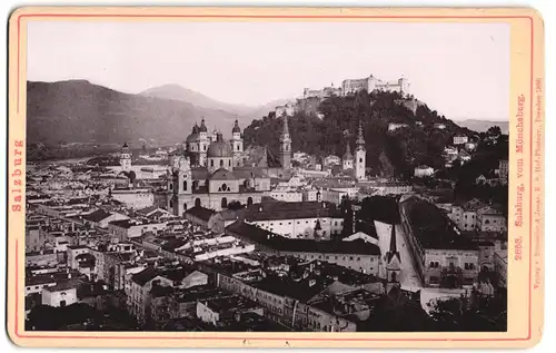 Fotografie Römmler & Jonas, Dresden, Ansicht Salzburg, Stadtansicht vom Mönchsberg aus