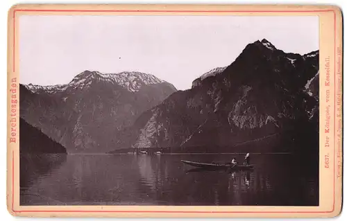 Fotografie Römmler & Jonas, Dresden, Ansicht Berchtesgaden, Königssee-Panorama vom Kesselfall gesehen