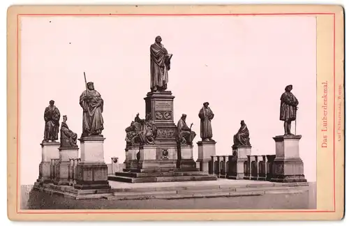Fotografie Carl Scheuermann, Worm, Ansicht Worms, Lutherdenkmal