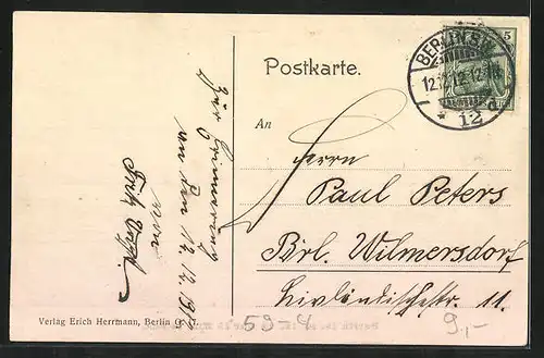 AK 12.12.1912, Panorama von Berlin