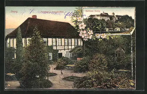 AK Iburg, Gasthaus Forsthaus Freudenthal, Schloss Iburg