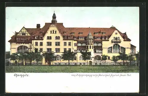 AK Chemnitz, Von Zimmermann`sche Naturheil-Anstalt, Neuer Teil